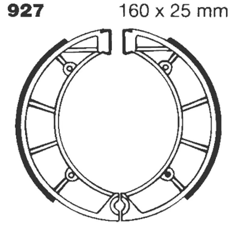 "G" Grooved Brake Shoe