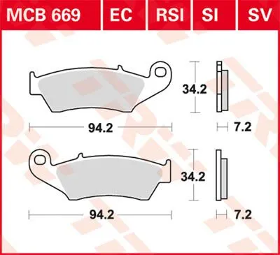 SV Series Синтеровани спирачни накладки