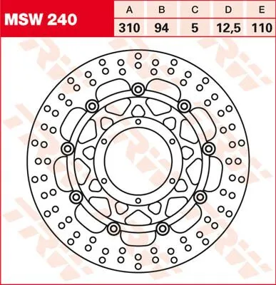 Round Floating Brake Rotor