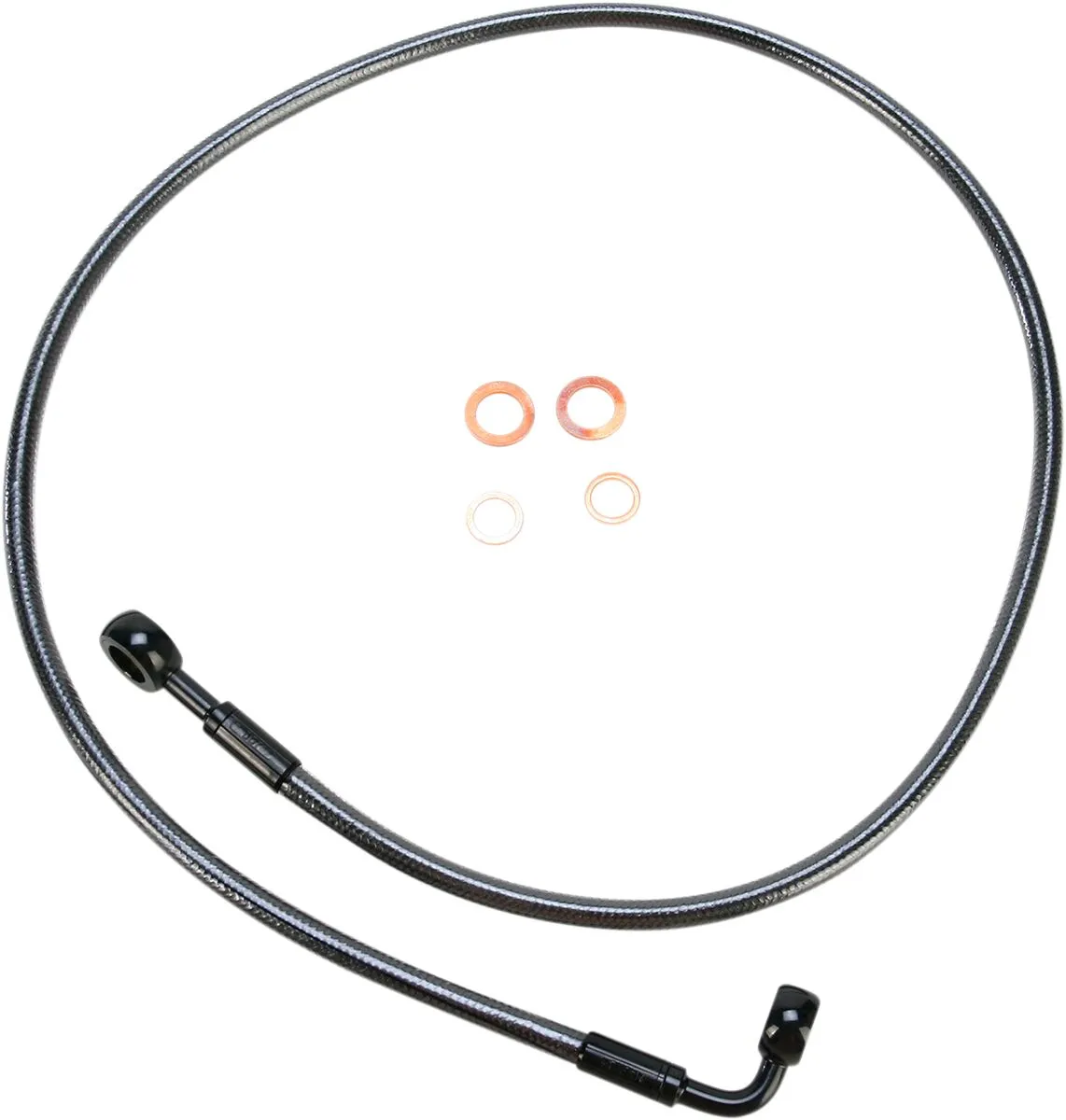 E-Z Align Braided Single Disc Front Brake Line
