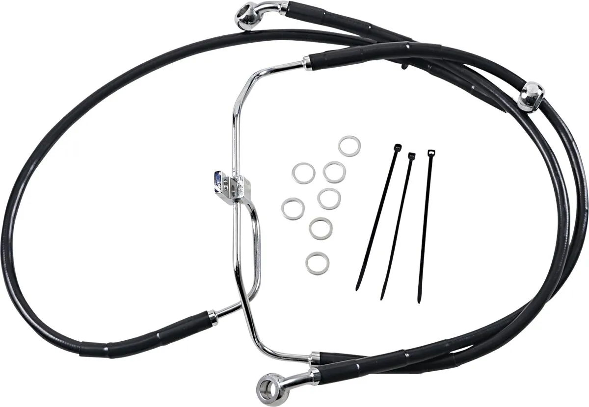 Extended Length Black Vinyl Brake Line Kit
