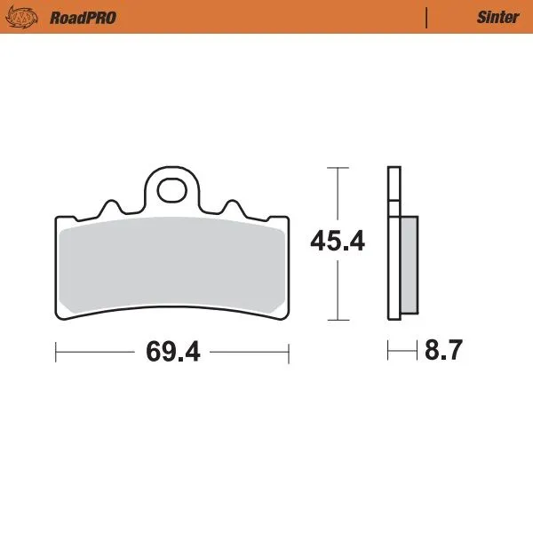 Предни спирачни накладки RoadPRO Sinder