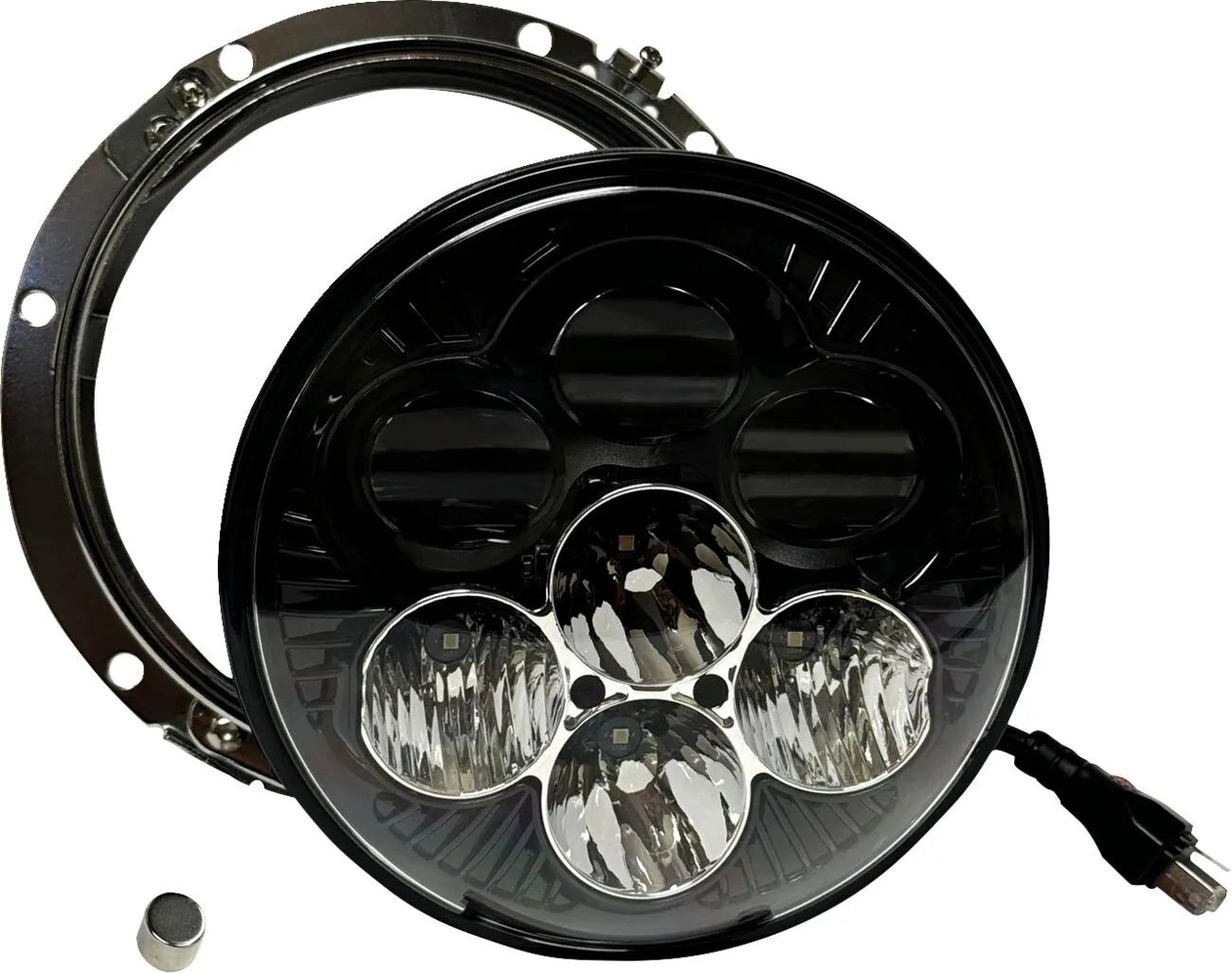 LED фар Shark Demon™ 7” с подсветка