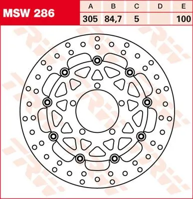 Round Floating Brake Rotor