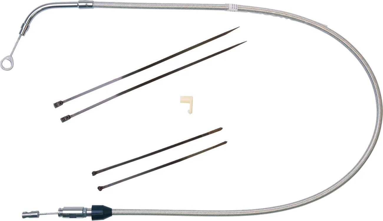 Polished Stainless Quick Connect Upper Clutch Cable