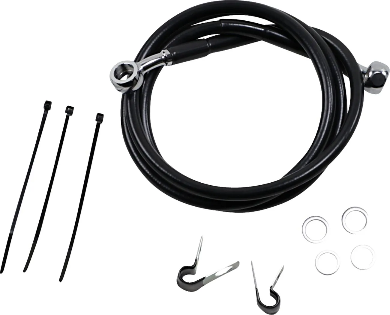 Extended Length Black Vinyl Brake Line Kit