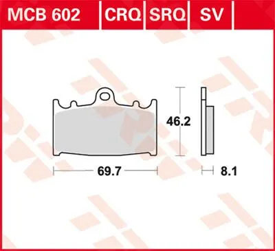 SV Series Синтеровани спирачни накладки