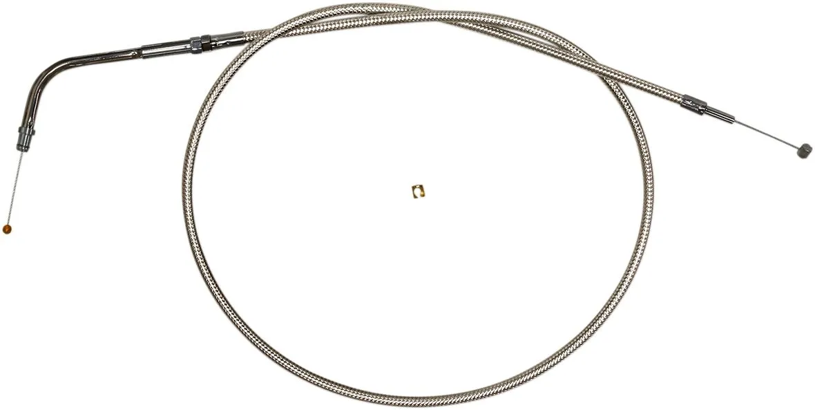 Polished Stainless Steel Braided Throttle/Idle Cable