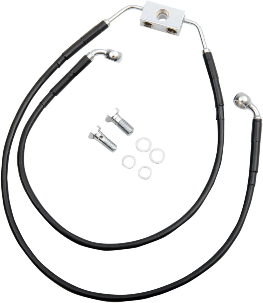 Extended Length Black Vinyl Brake Line Kit