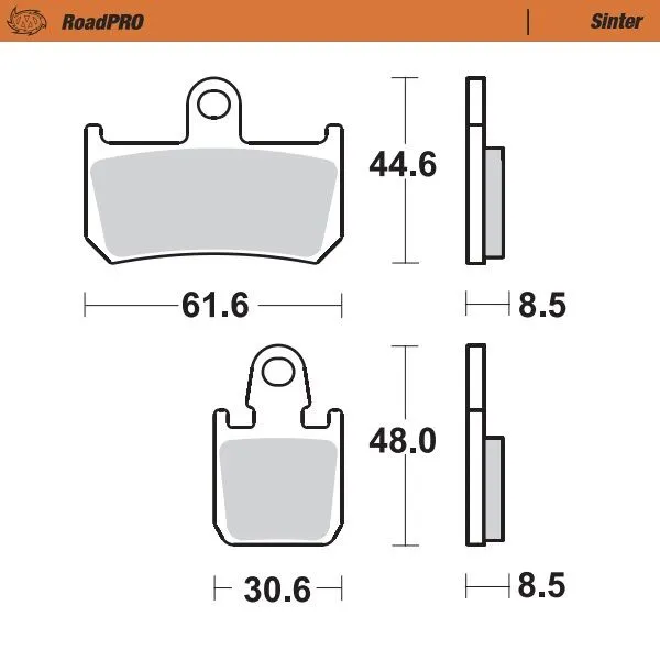 Предни спирачни накладки RoadPRO Sinder