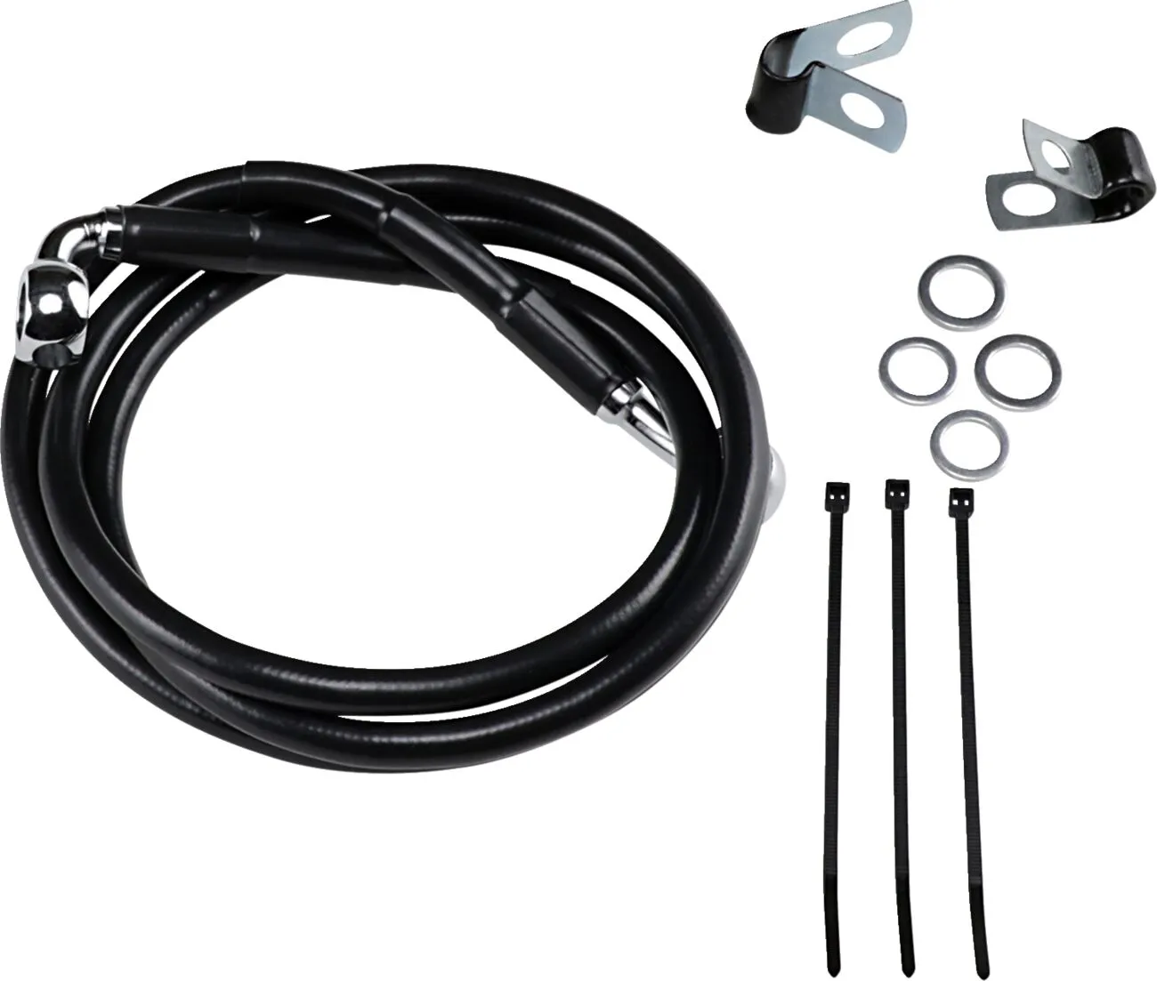 Extended Length Black Vinyl Brake Line Kit
