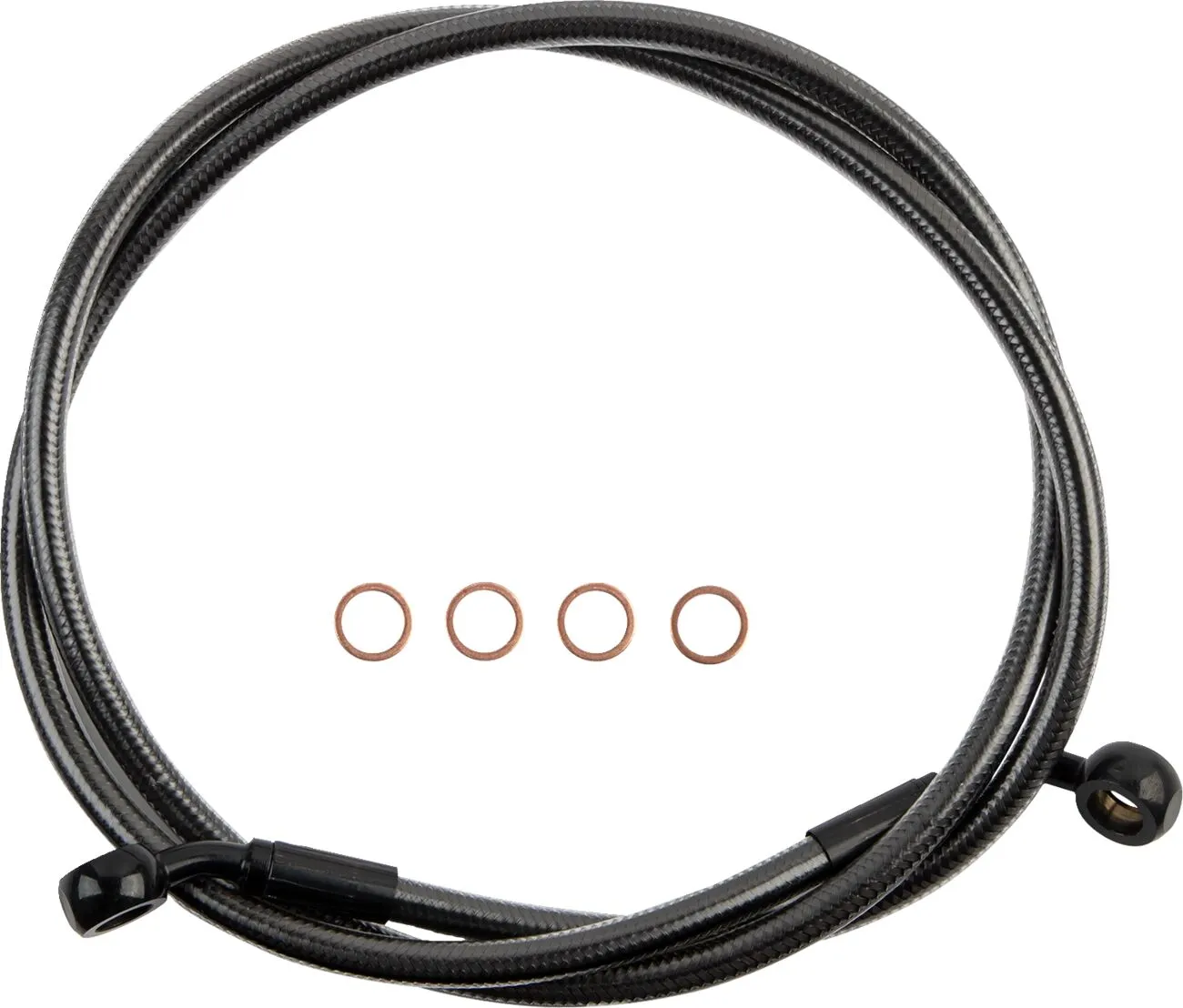 E-Z Align Braided Single Disc Front Brake Line