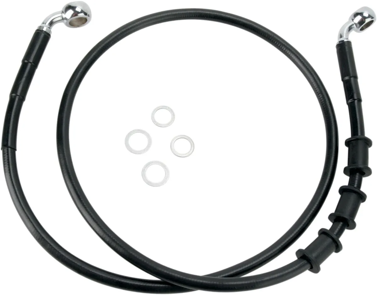 Extended Length Black Vinyl Brake Line Kit