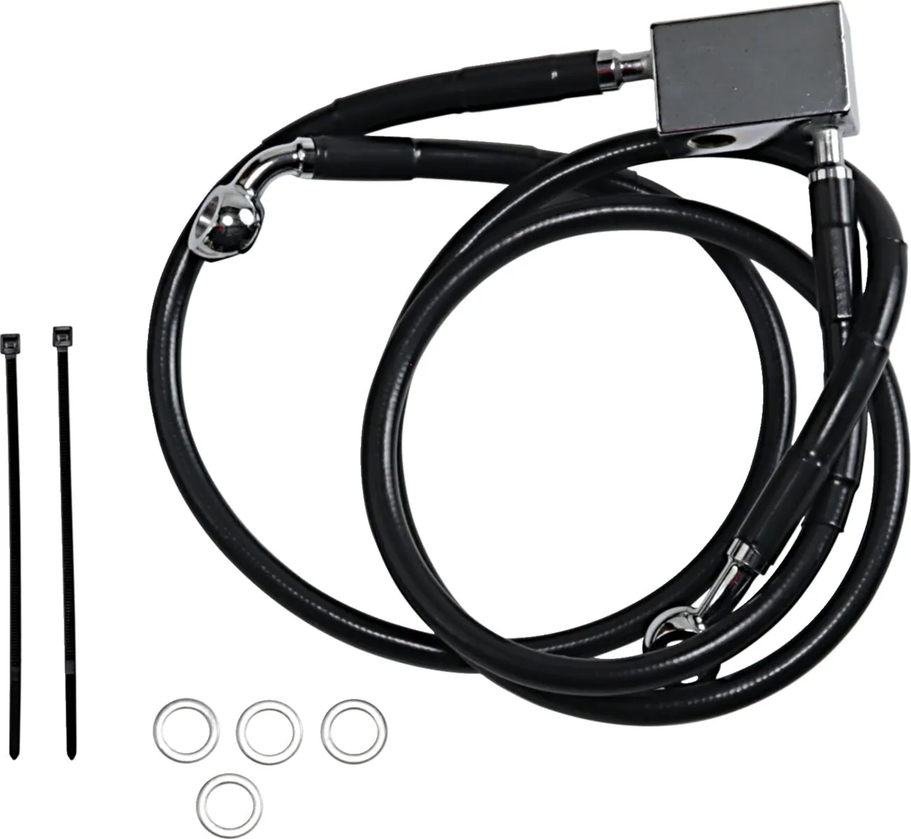 Extended Length Black Vinyl Brake Line Kit