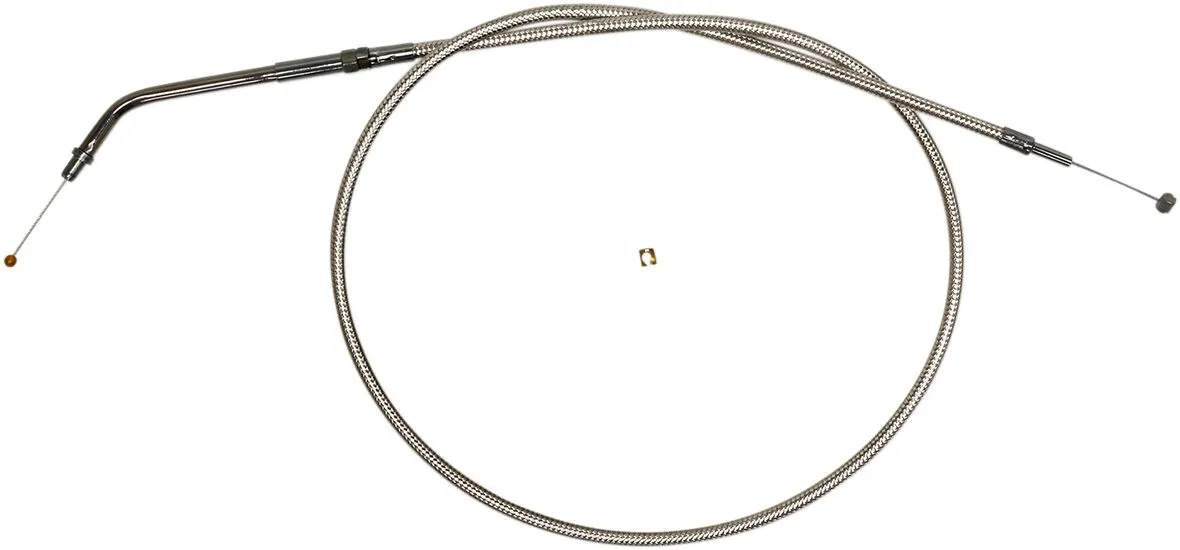 Polished Stainless Steel Braided Throttle/Idle Cable
