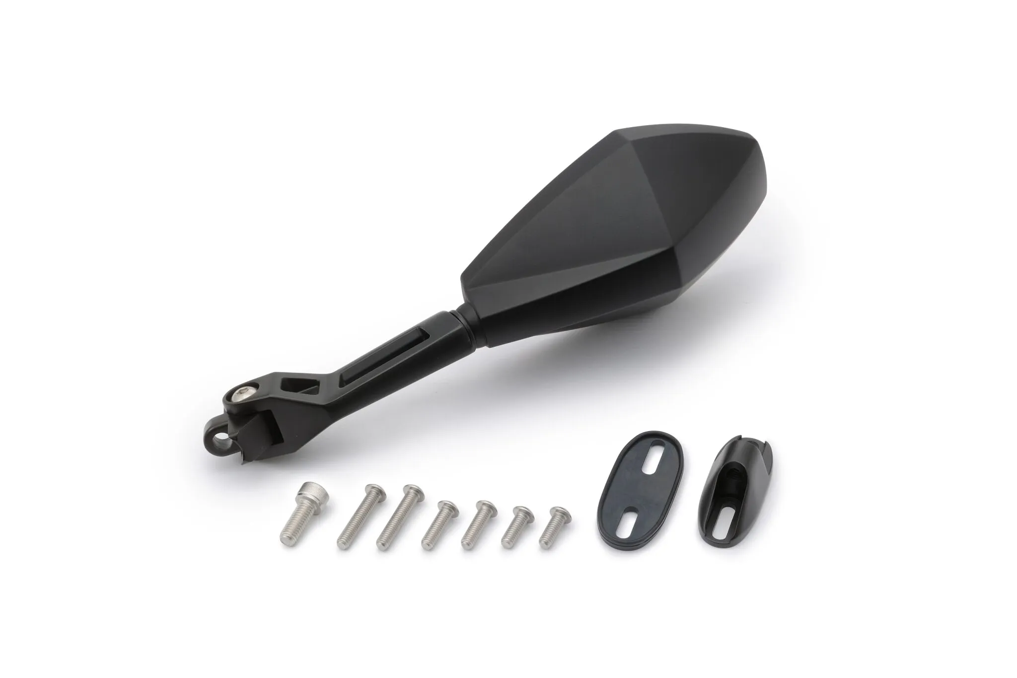 D-Mirror 12" Aluminium ABS Diamond Fairing Mount (Left)