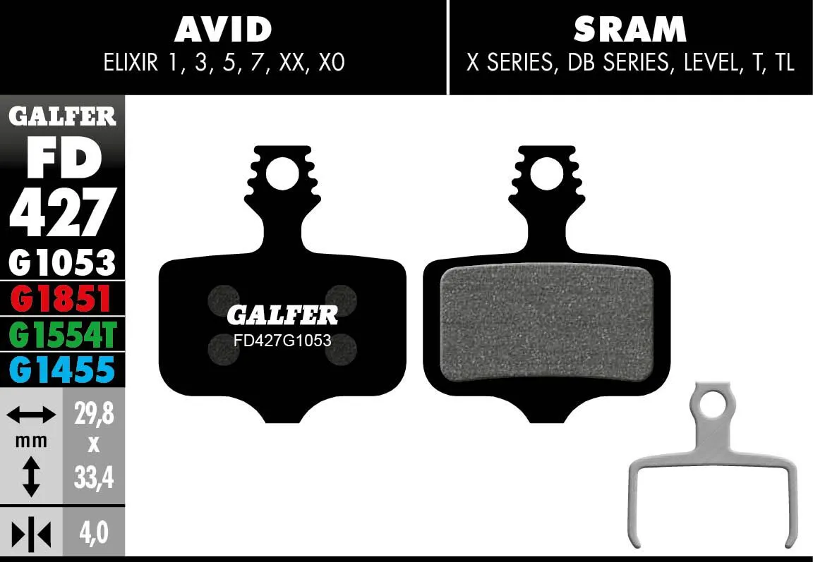 G1053 Standard спирачни накладки