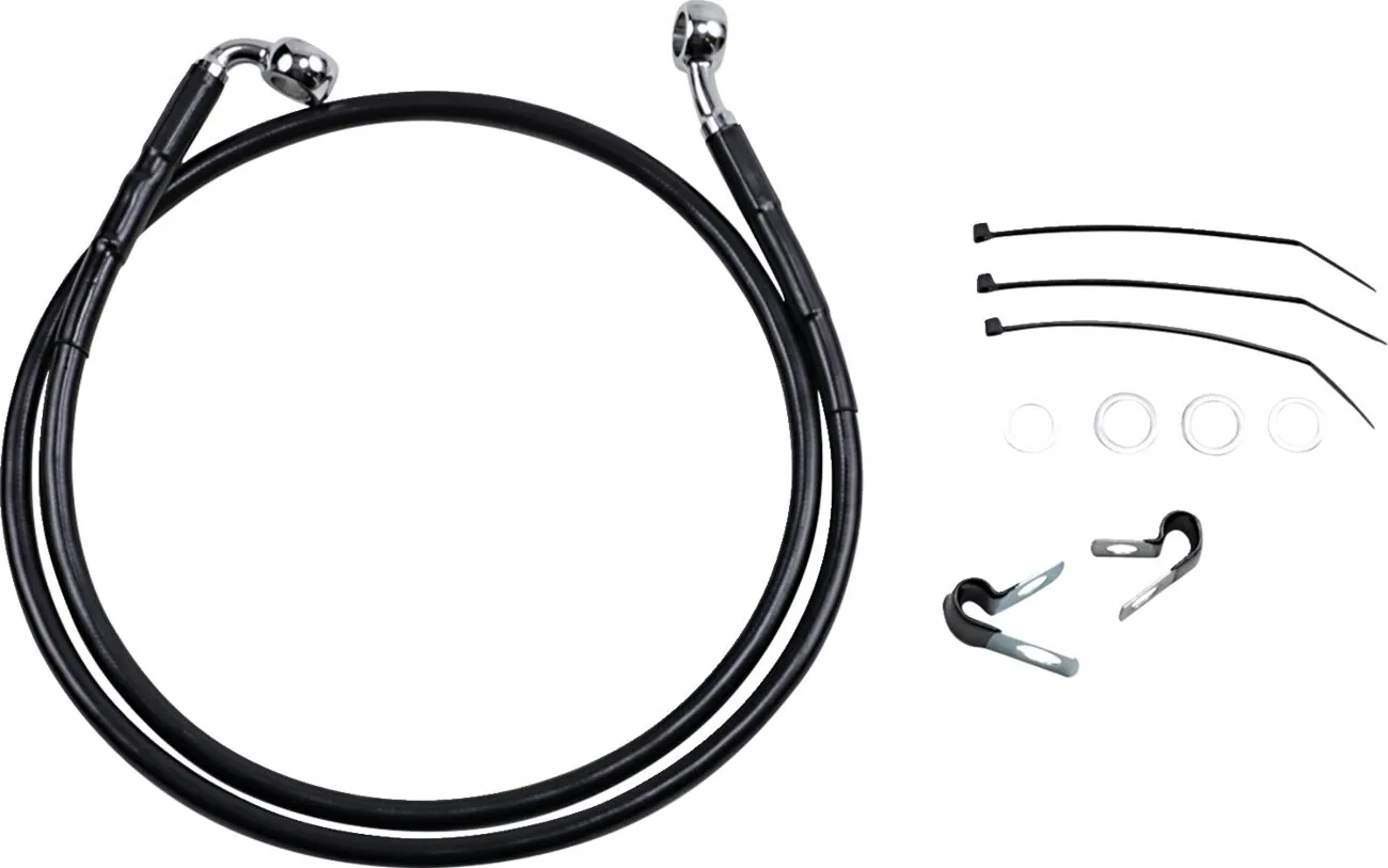 Extended Length Black Vinyl Brake Line Kit