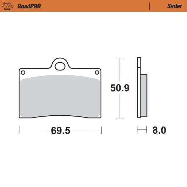 Предни спирачни накладки RoadPRO Sinder