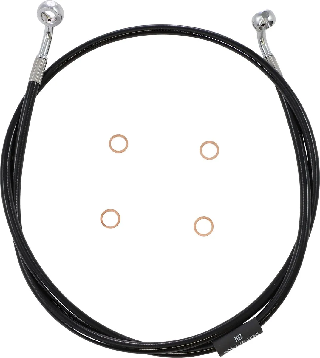 Black Braided Brake Line Kit