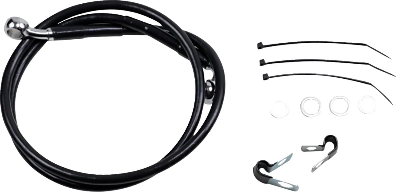 Extended Length Black Vinyl Brake Line Kit