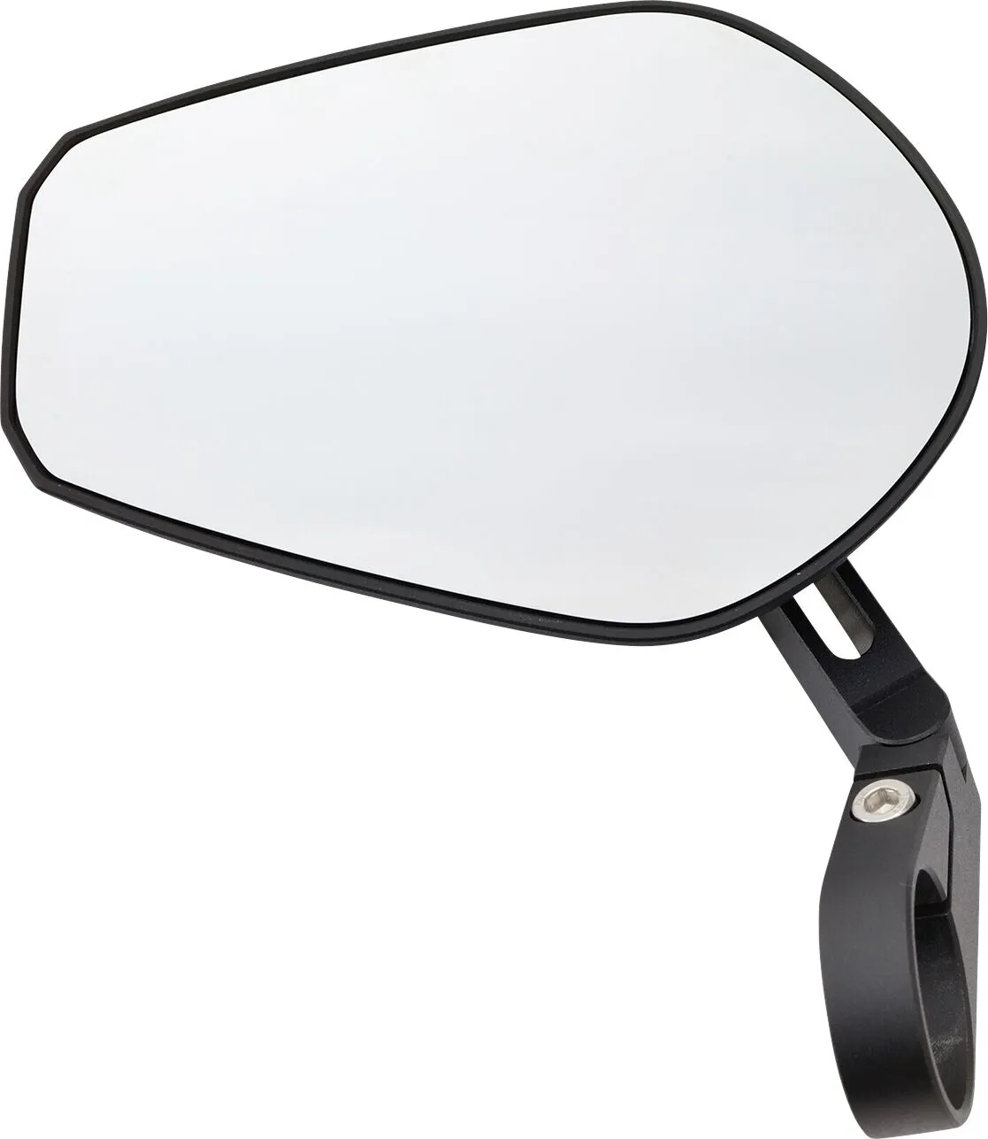 Bar End D-Mirror 15" Flat Aluminium (Short)