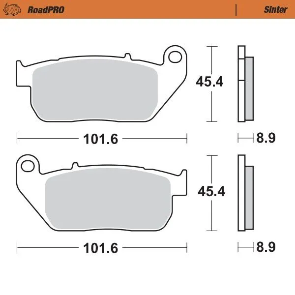 Предни спирачни накладки RoadPRO Sinder