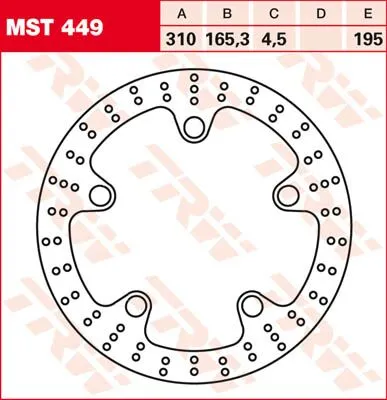 Round Fixed Brake Rotor Larger Than 300mm