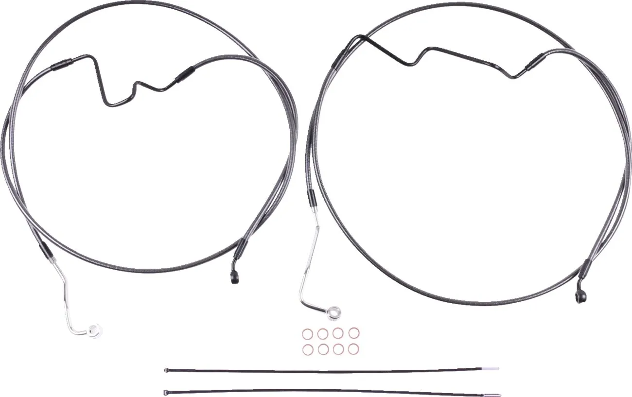 BP ABS Touring Lower +4" 35° Radial Brake Line Kit