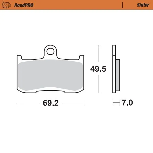 Предни спирачни накладки RoadPRO Sinder