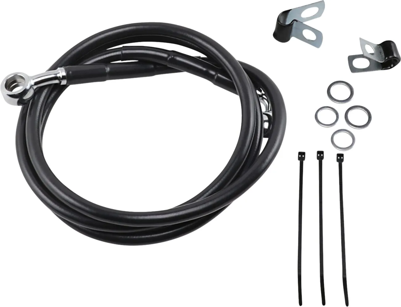 Extended Length Black Vinyl Brake Line Kit