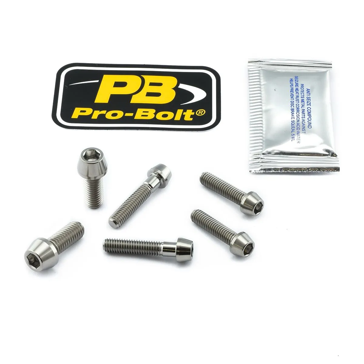 Titanium Clip-On / Handle Bar Mount Bolt Kit